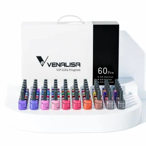 Venalisa 60-Pcs TPO Free Nail Gel Polish Manicure Set